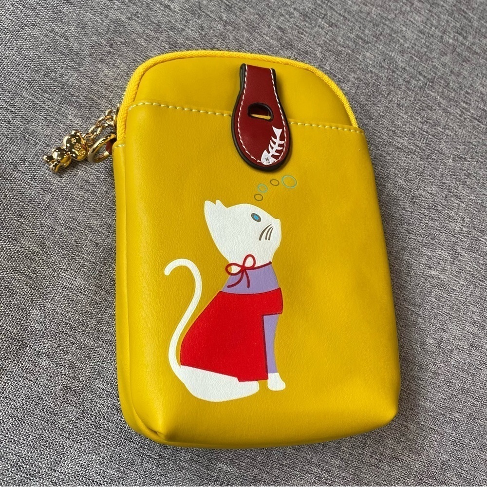 Crossbody Cell Phone Purse - Cute Cat Handbag w/ Adjustable Strap - Picture 2 of 9